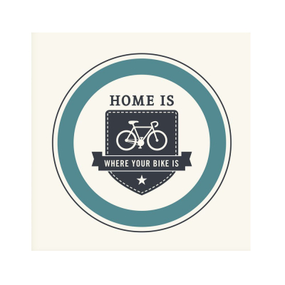 Plakát &quot;Home is where your bike is&quot;                    