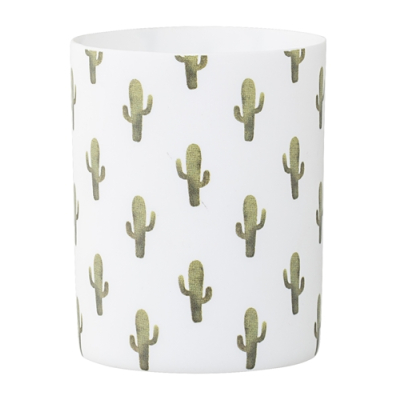 Biely porcelánový svietnik Cactus                    