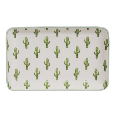 Servírovací talíř Cactus bílý                     