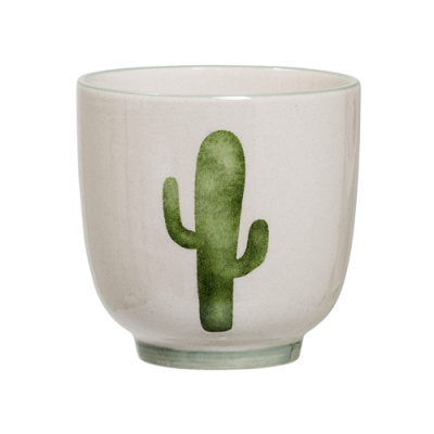 Keramický pohár Cactus biely                     