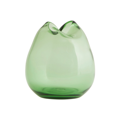 Zelená váza Wave malá                    