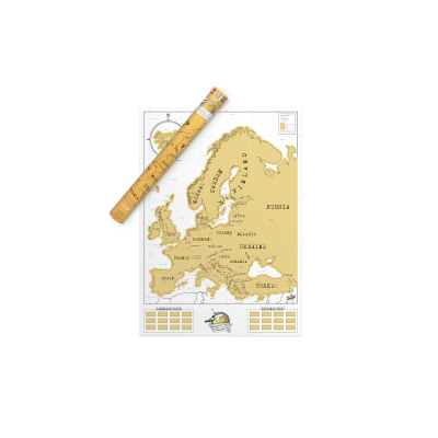                             Nástěnná stírací mapa Evropy                         