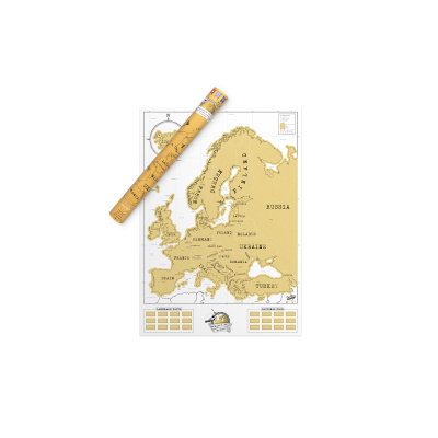                             Nástenná stieracia mapa Európy                         