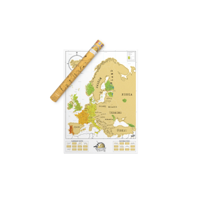 Nástěnná stírací mapa Evropy                     