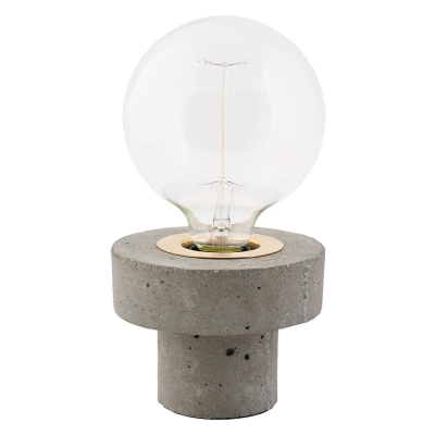 Betonová stolní lampa Pin                    