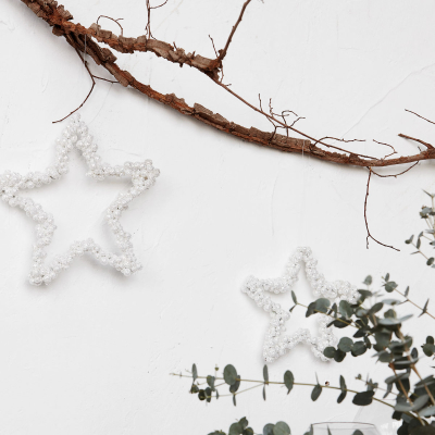 Vánoční ozdoba Jingle Bílá 20 cm                    