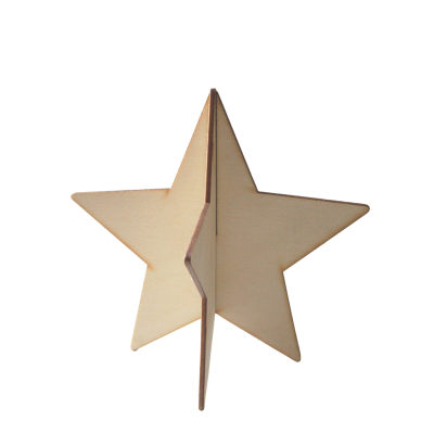 Vánoční dřevěná hvězda Deco Star velká                    