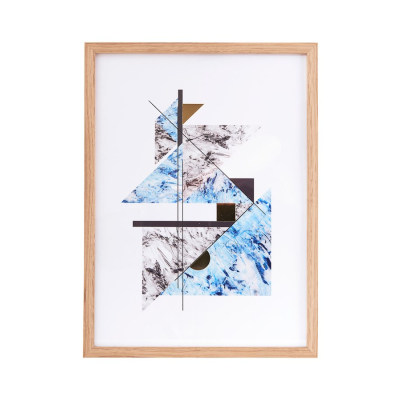 Dekorativní obrázek Abstract marble modrošedý                    