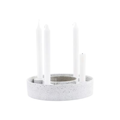                             Betonový kulatý svícen The Ring 26 cm                        