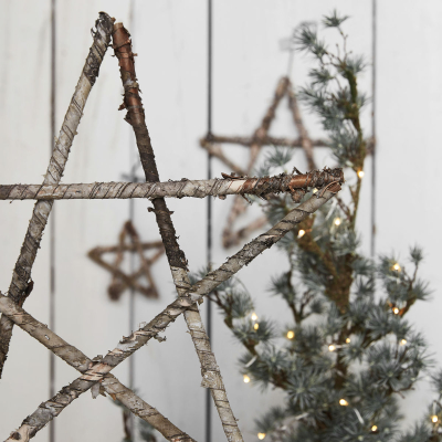                             Přírodní ozdobná hvězda Star 25 cm                        