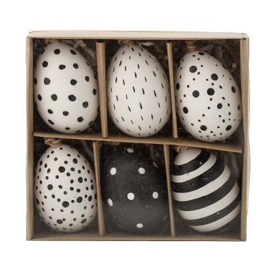                             Dekorativní velikonoční vajíčka, set 6 ks                        