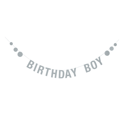 Girlanda „Birthday boy“ modrá                    