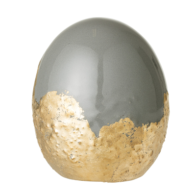 Dekorativní keramické vajíčko Egg šedé                    