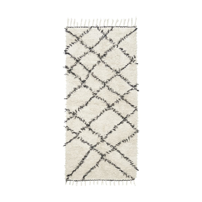                             Šedý koberec Riba 200x90 cm                        