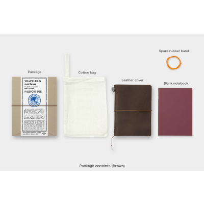                             Traveler&#039;s Notebook Passport hnědý                        