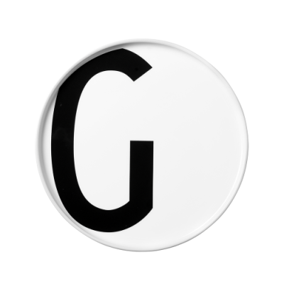 Porcelánový talíř Letter G                    