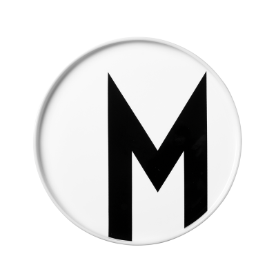 Porcelánový talíř Letter M                    