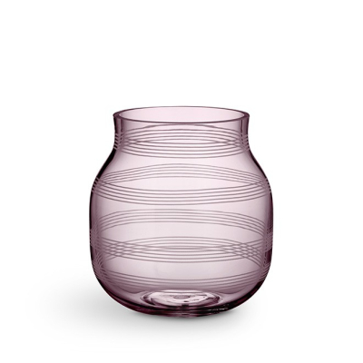 Skleněná váza Omaggio Plum malá                    