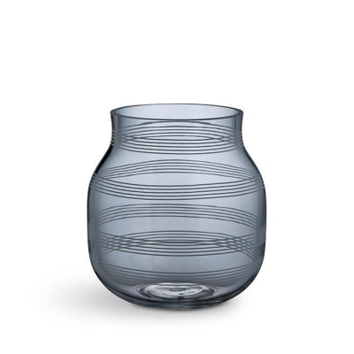 Skleněná váza Omaggio šedá malá                    