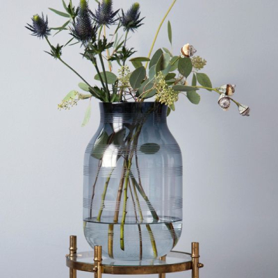 Skleněná váza Omaggio modrá velká                    