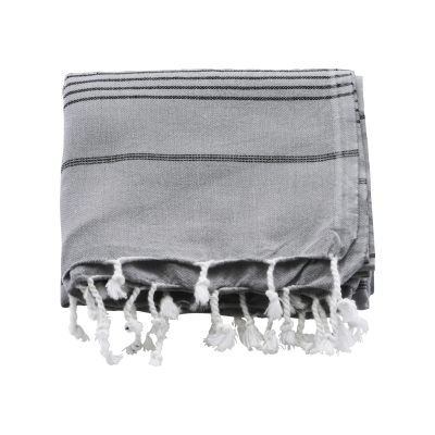 Bavlněný ručník Hammam šedý velký                    