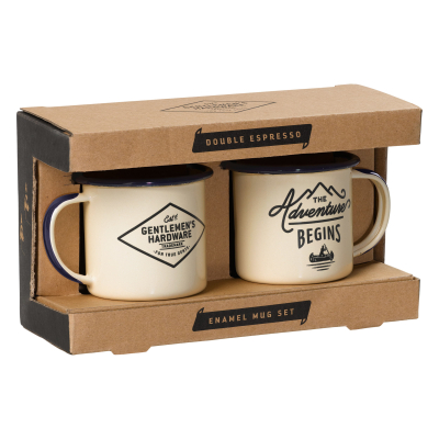                             Sada dvou smaltovaných hrnků na espresso Adventure                        