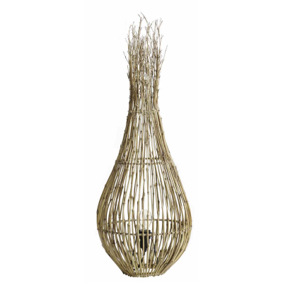 Stojací bambusová lampa Fishtrap 90 cm                     