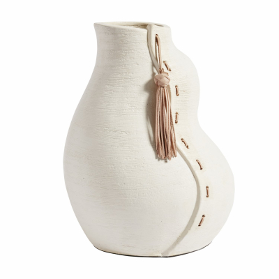 Váza keramika-kůže Sitika Cream                    