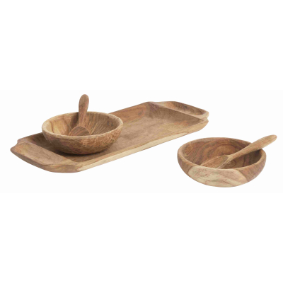                             Souprava z teakového dřeva Bowls Essentials                        