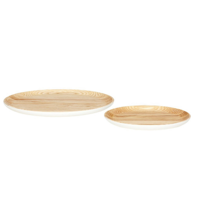 Set kulatých podnosů White Oak                    