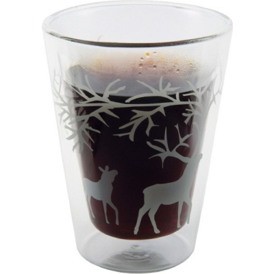                             Set dvoustěnných sklenic Reindeer, 2 ks                        
