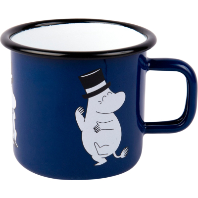 Smaltovaný plecháček  Moominpappa modrý, 3,7 dl                    