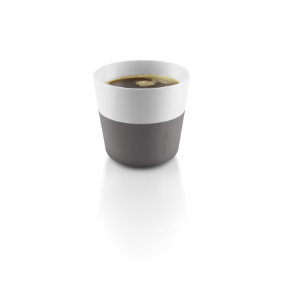 Set termohrnků na kávu Lungo Grey 230 ml, 2 ks                    