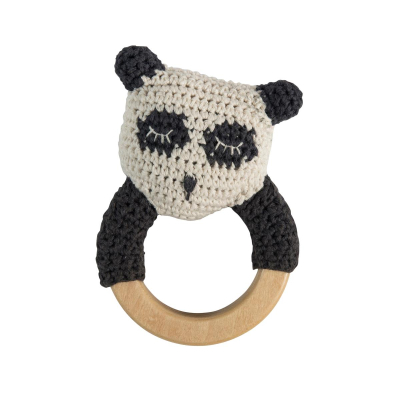 Detská drevená hrkálka Panda                    
