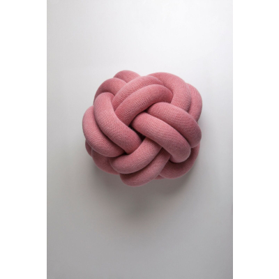 Dekorativní polštář Knot Dusty Pink                    