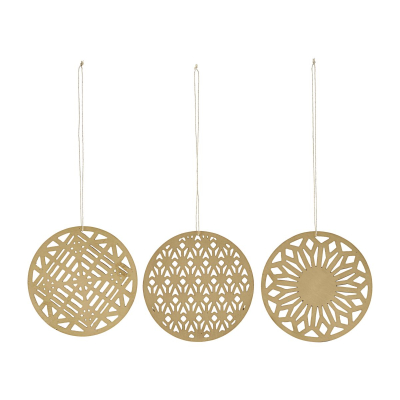 Set tří zlatých ornamentů Stroke                    