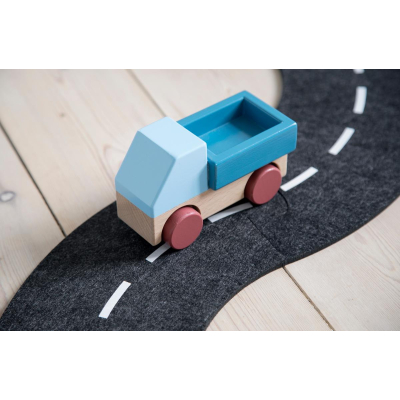 Dřevěný náklaďák Wooden Truck modrý                    