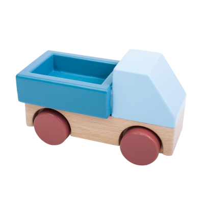                             Dřevěný náklaďák Wooden Truck modrý                        