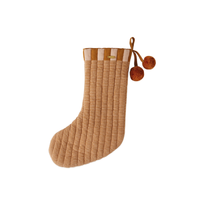 Vlněná vánoční ponožka Laja caramel                    