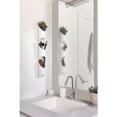                             Závěsné květináče Floralink bílé – set 3 ks                        