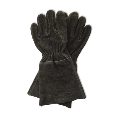                             Pracovní rukavice z broušené kůže černé                        