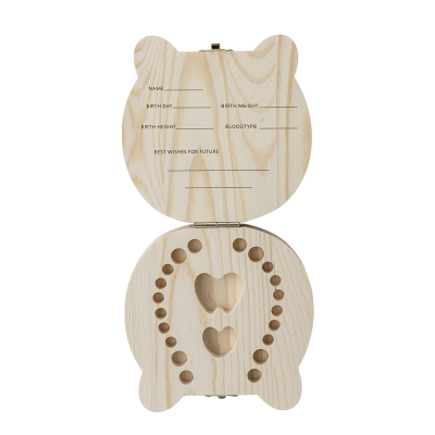                             Dřevěný box ve tvaru medvídka Birth                        