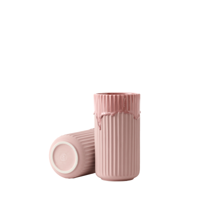                             Keramická váza Running Glaze růžová – 20 cm                        