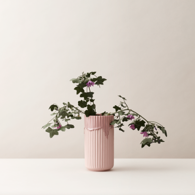 Keramická váza Running Glaze pink - 20 cm                    