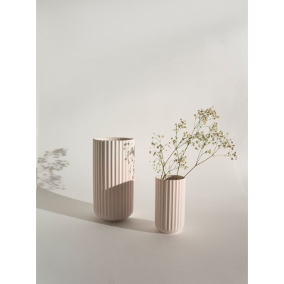                             Porcelánová váza Lyngby pudrově růžová - 25 cm                        
