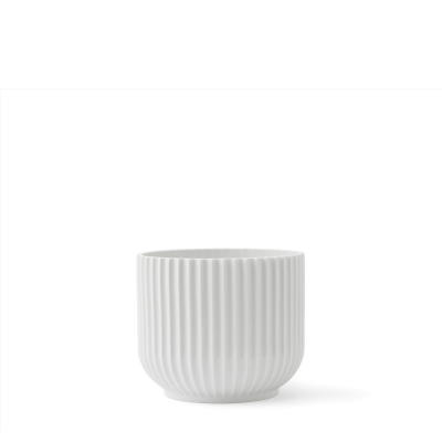 Porcelánový květináč Lyngby bílý - 13 cm                    