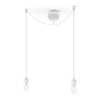 Závěsné svítidlo Cannonball White dvojité                    