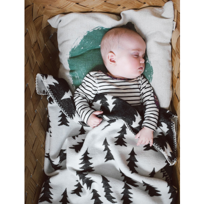                             Detská bavlnená deka Gran Grey 70x100 cm                         