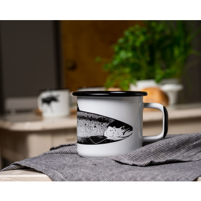 Smaltovaný hrnek Salmon 3,7 dl                    