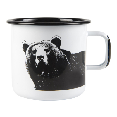 Smaltovaný hrnek Nordic Bear 8 dl                    